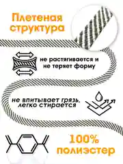 Зелёный хаки шнурок для одежды плоский