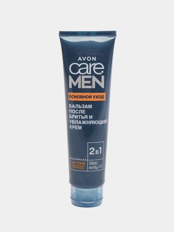 AVON MEN 2 в 1 Бальзам после бритья и увлажняющий крем "Основной уход", 100 мл