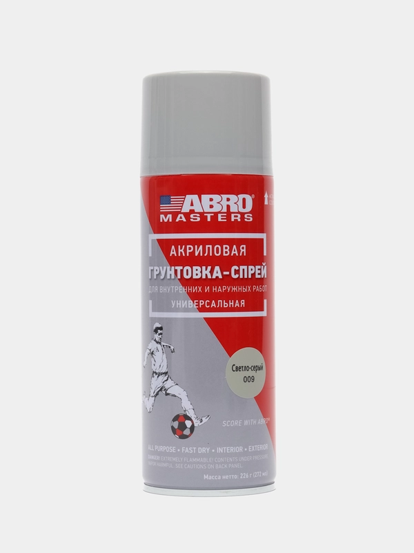 Грунт акриловый аэрозольный Abro Masters 520мл