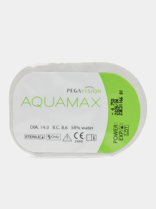 Контактные линзы Aquamax 2 шт двухнедельные, контейнер