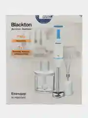 Голубой блендер погружной Blackton Bt HB420PS, ТУРБО-РЕЖИМ 2 СКОРОСТИ, блендер 3 в 1, измельчитель