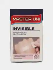 Лейкопластырь бактерицидный на полимерной основе Invisible 20шт