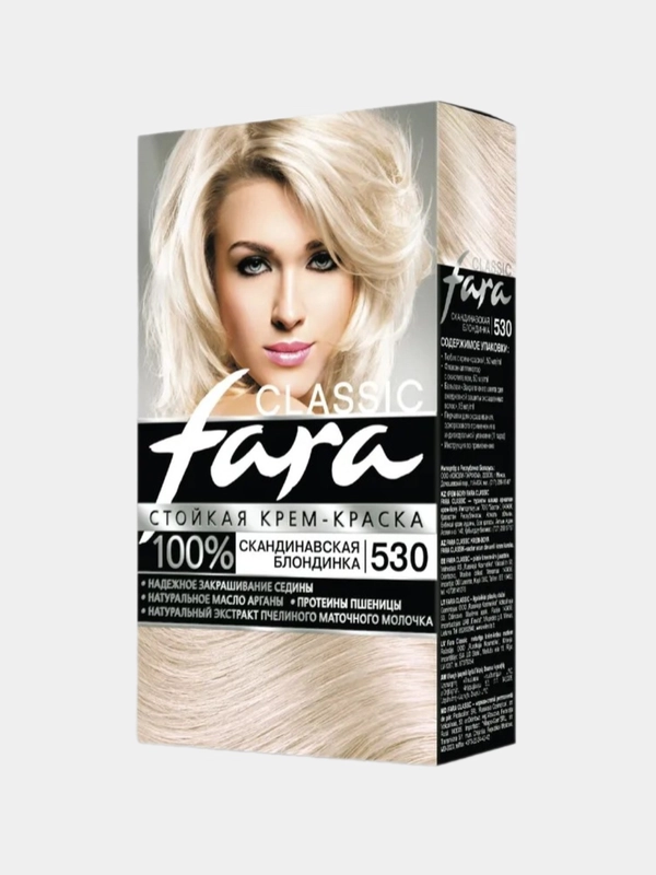 Крем-краска для волос Fara classic, 530 скандинавская блондинка