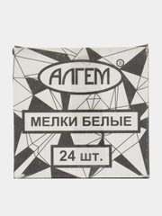 Мелки школьные белые АЛГЕМ, 24 штуки
