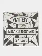 Мелки школьные белые АЛГЕМ, 24 штуки