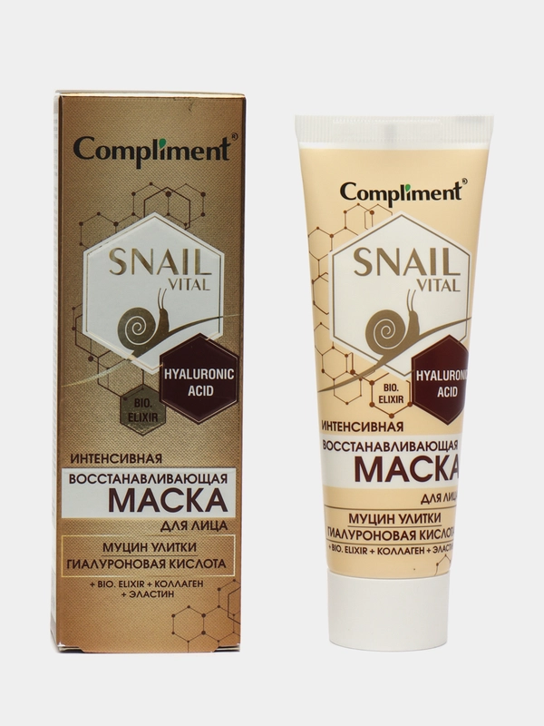 Compliment SNAIL VITAL Маска для лица Интенсивная восстанавливающая муцин улитки, 80 мл