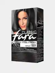 Крем-краска для волос Fara classic, 501 Чёрный