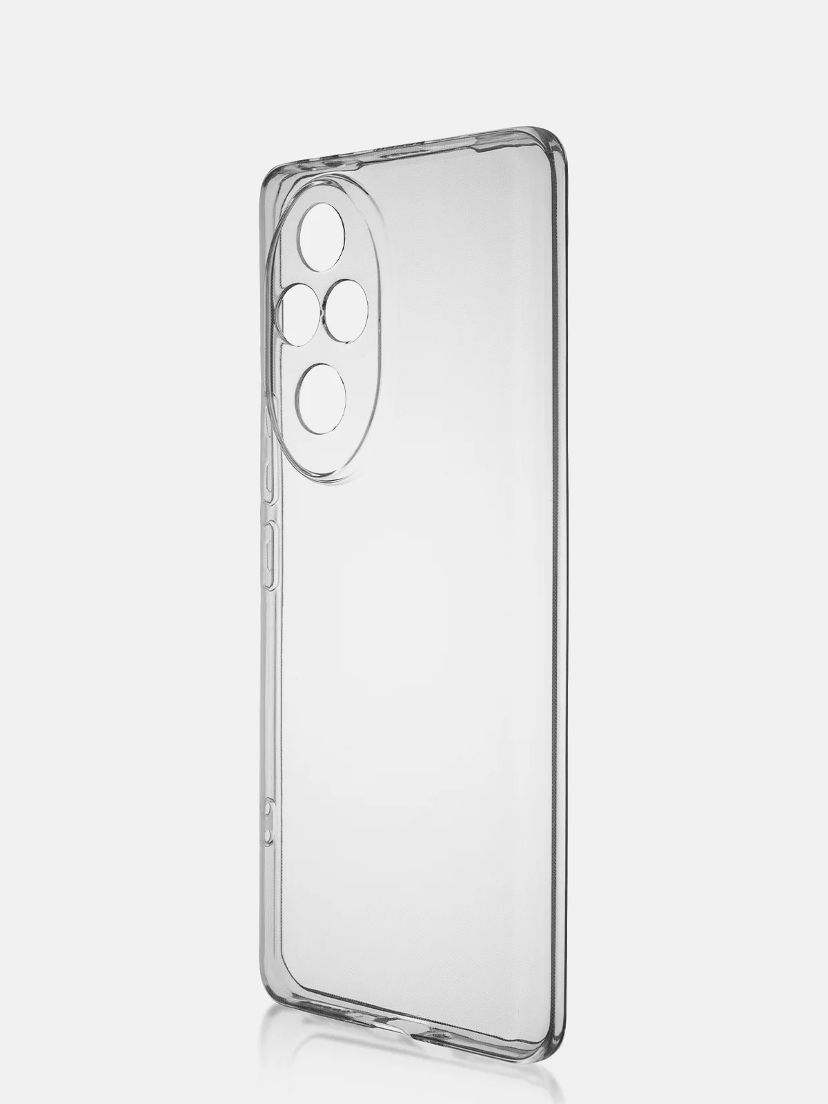 Прозрачный чехол для Honor 200 Pro силиконовый ROSCO матовый / прозрачный с бортиком защитой камер