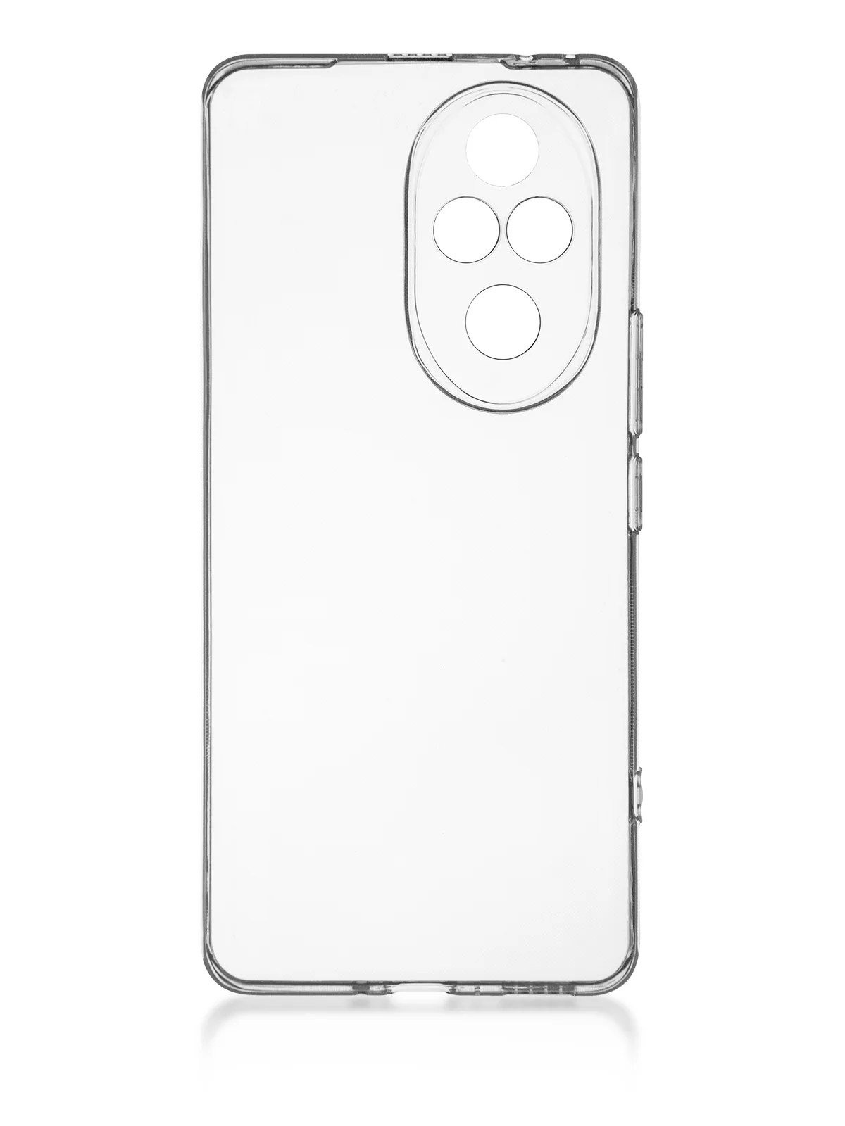 Прозрачный чехол для Honor 200 Pro силиконовый ROSCO матовый / прозрачный с бортиком защитой камер
