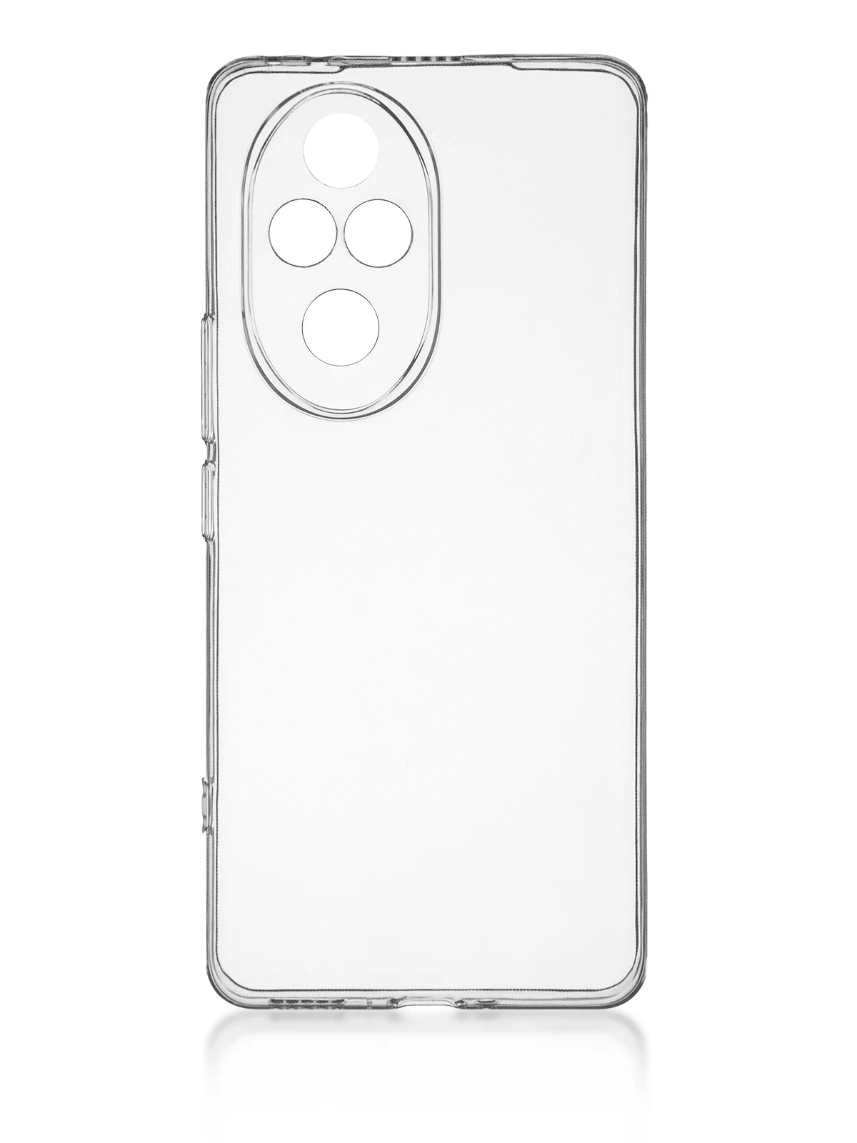 Прозрачный чехол для Honor 200 Pro силиконовый ROSCO матовый / прозрачный с бортиком защитой камер
