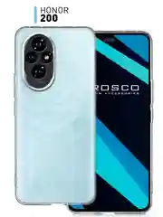 Чехол для Honor 200 силиконовый ROSCO матовый/ прозрачный тонкий с бортиком защитой камер