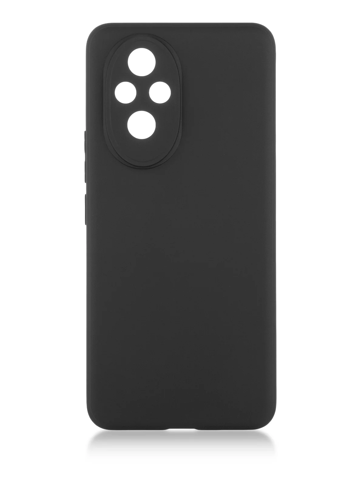 Черный чехол для Honor 200 силиконовый ROSCO матовый/ прозрачный тонкий с бортиком защитой камер