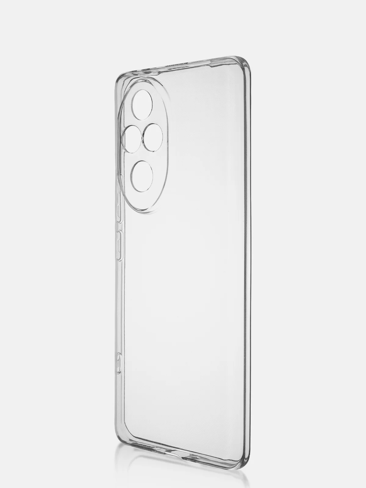 Прозрачный чехол для Honor 200 силиконовый ROSCO матовый/ прозрачный тонкий с бортиком защитой камер
