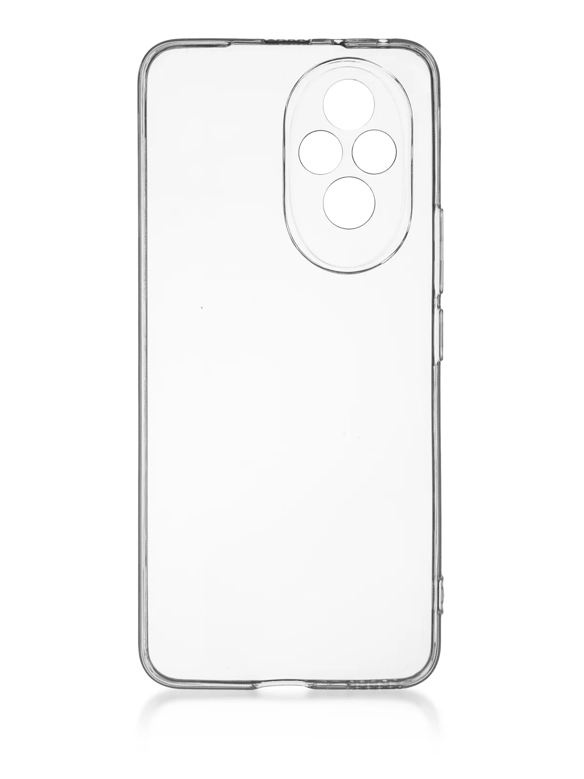 Прозрачный чехол для Honor 200 силиконовый ROSCO матовый/ прозрачный тонкий с бортиком защитой камер