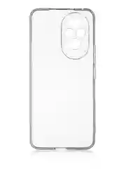 Прозрачный чехол для Honor 200 силиконовый ROSCO матовый/ прозрачный тонкий с бортиком защитой камер