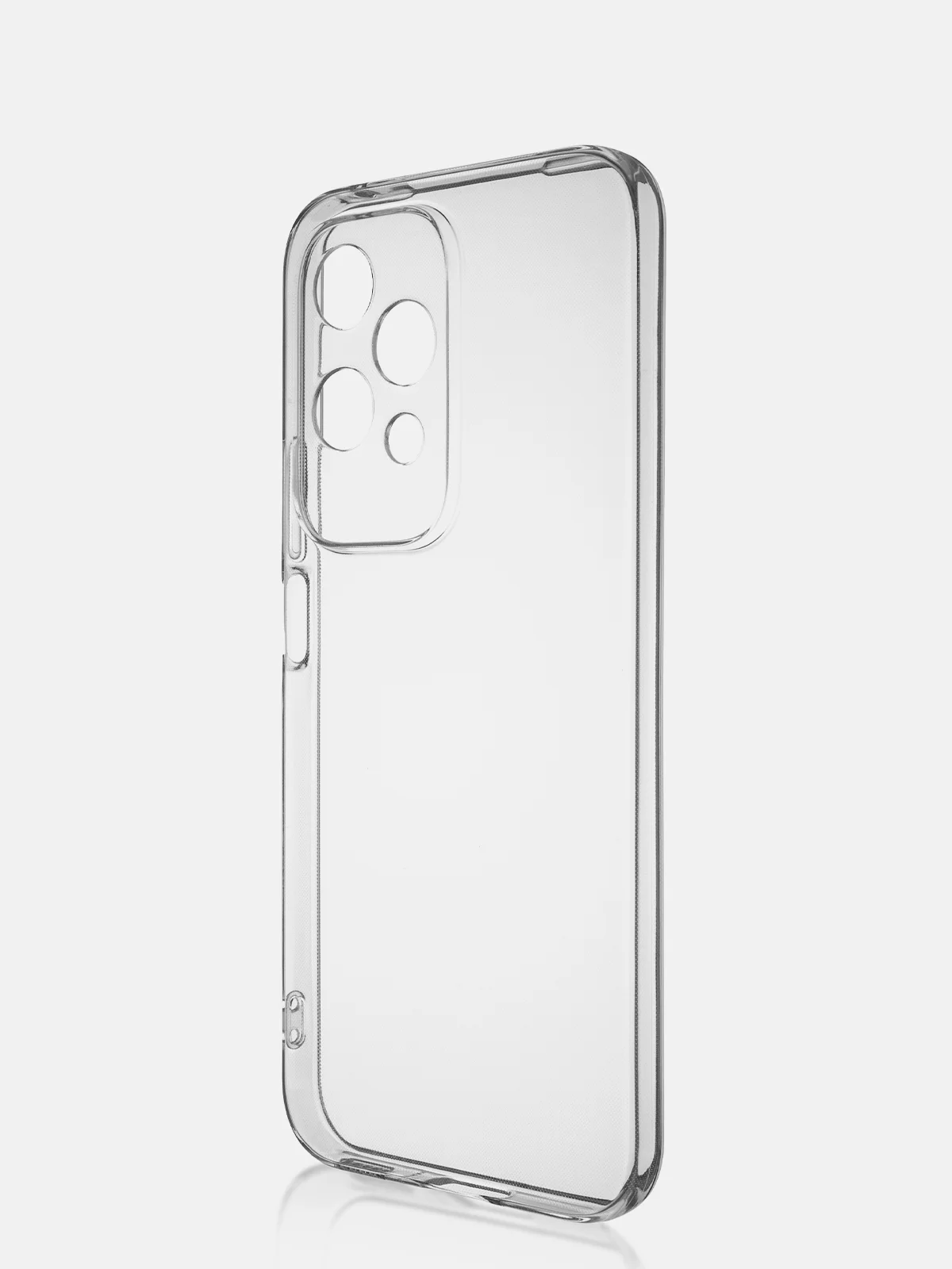 Прозрачный чехол для Honor 200 Lite силиконовый ROSCO матовый / прозрачный с бортиком защитой камер