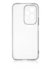 Прозрачный чехол для Honor 200 Lite силиконовый ROSCO матовый / прозрачный с бортиком защитой камер