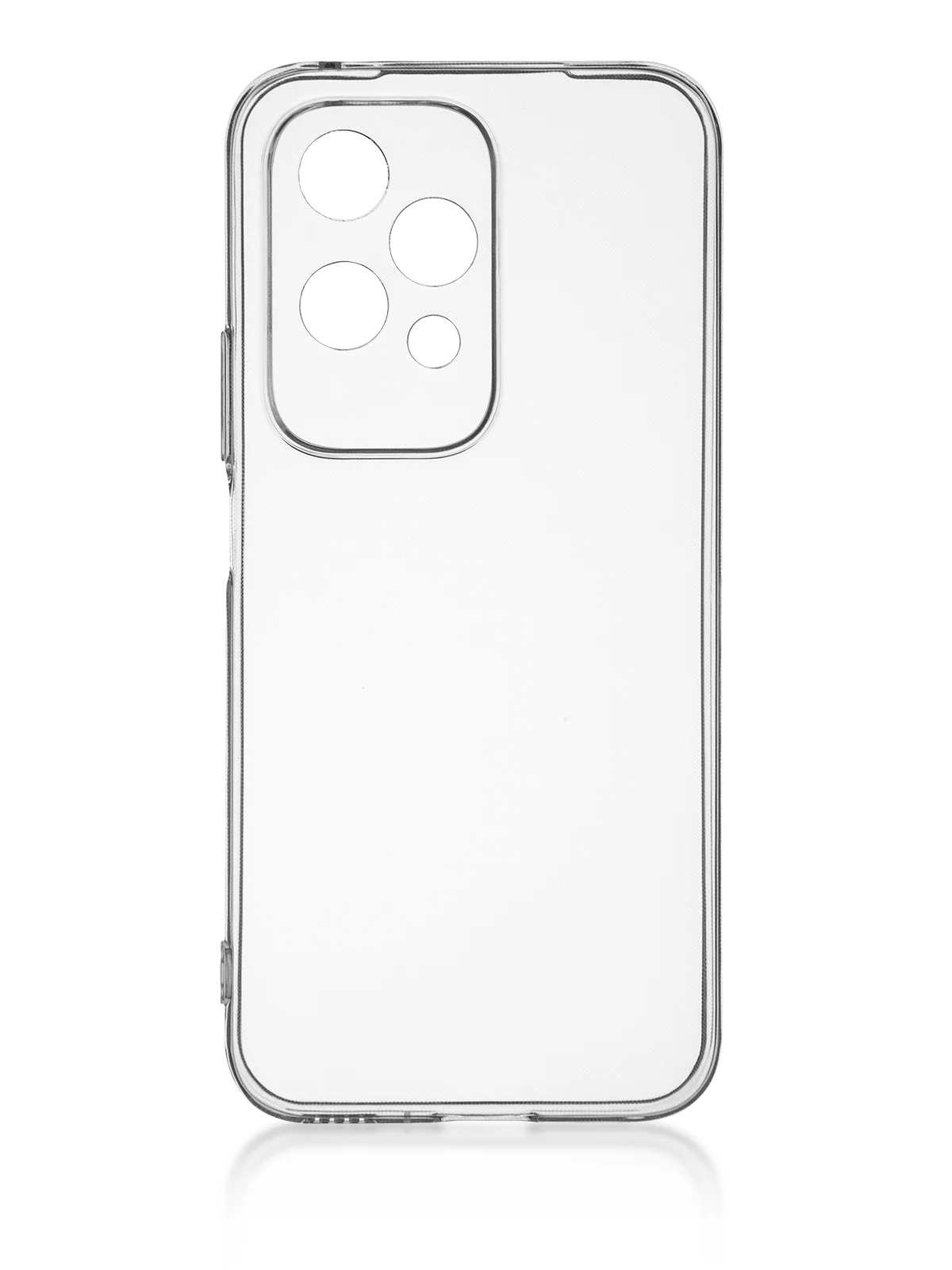 Прозрачный чехол для Honor 200 Lite силиконовый ROSCO матовый / прозрачный с бортиком защитой камер