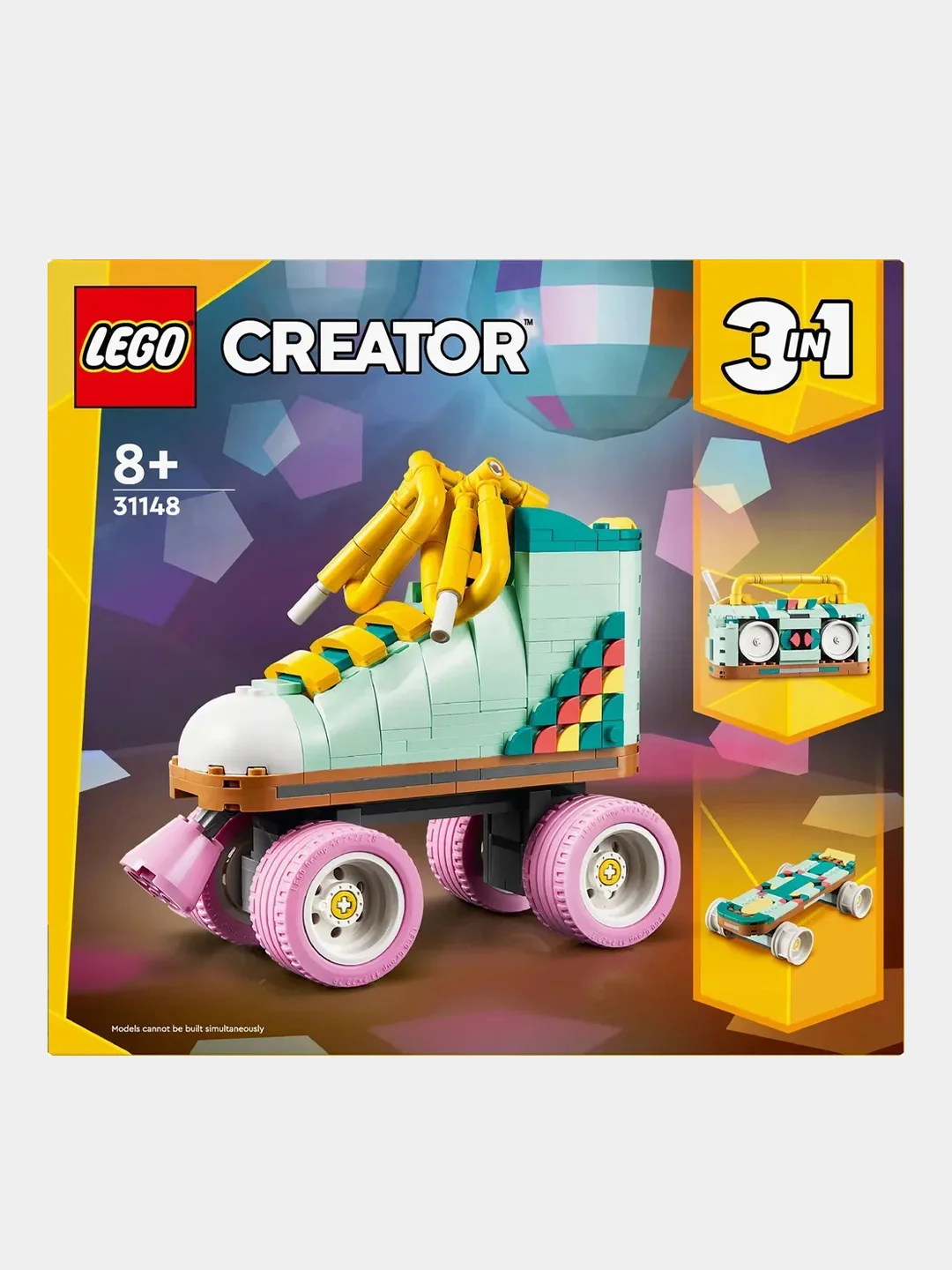 Конструктор LEGO CREATOR "Ретро роликовые коньки", 3в1, 8+