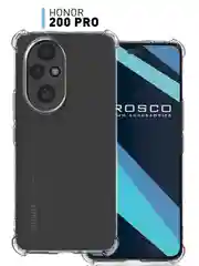 Чехол для Honor 200 Pro противоударный силиконовый ROSCO прозрачный с усиленными углами