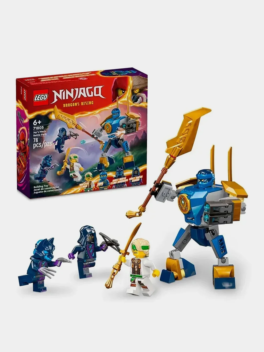 Конструктор LEGO Ninjago "Боевой робот Джея", 78 деталей