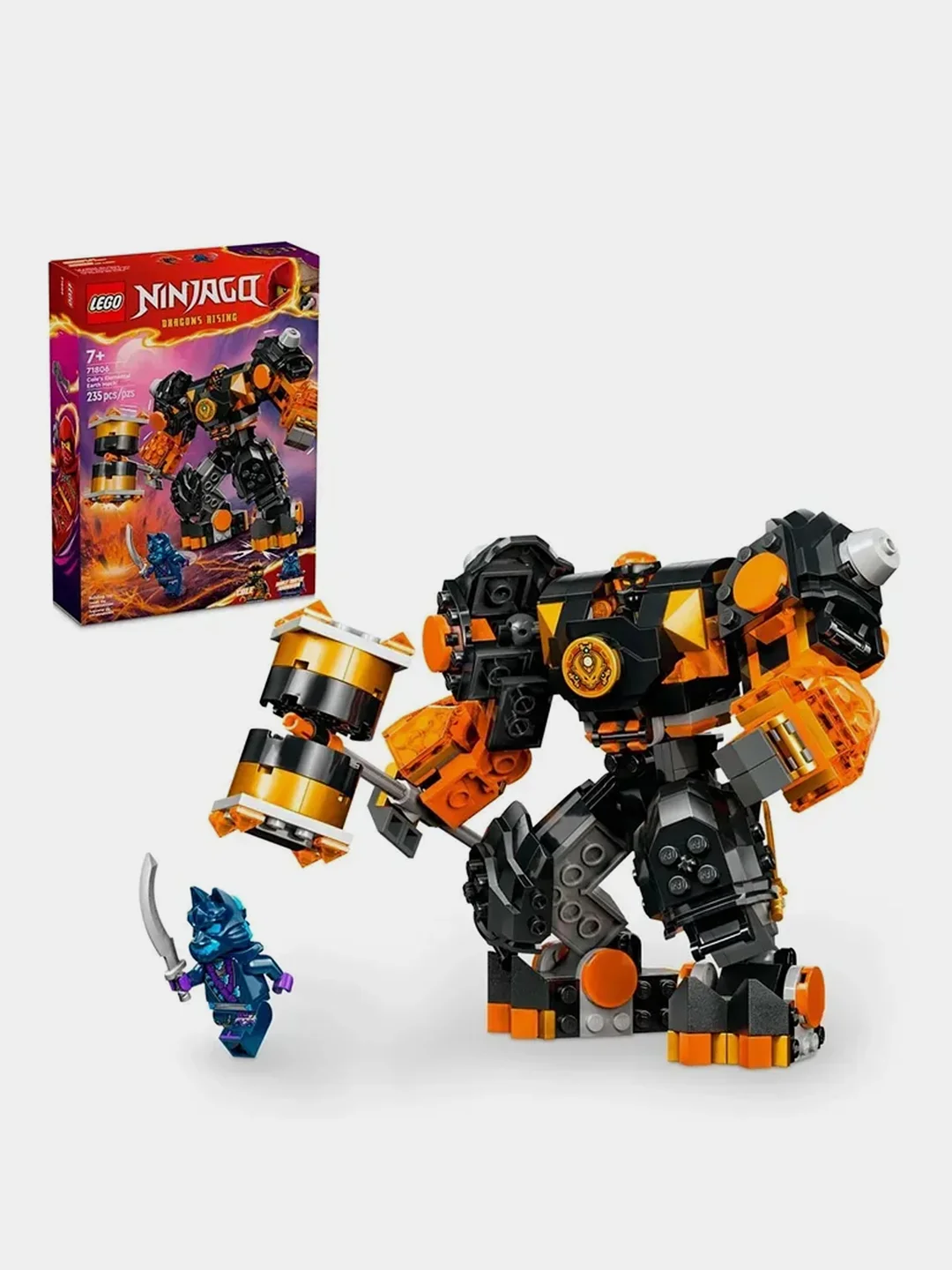 Конструктор LEGO Ninjago "Элементальный земной робот Коула", 235 деталей
