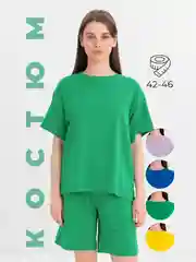Лесной зеленый костюм спортивный женский