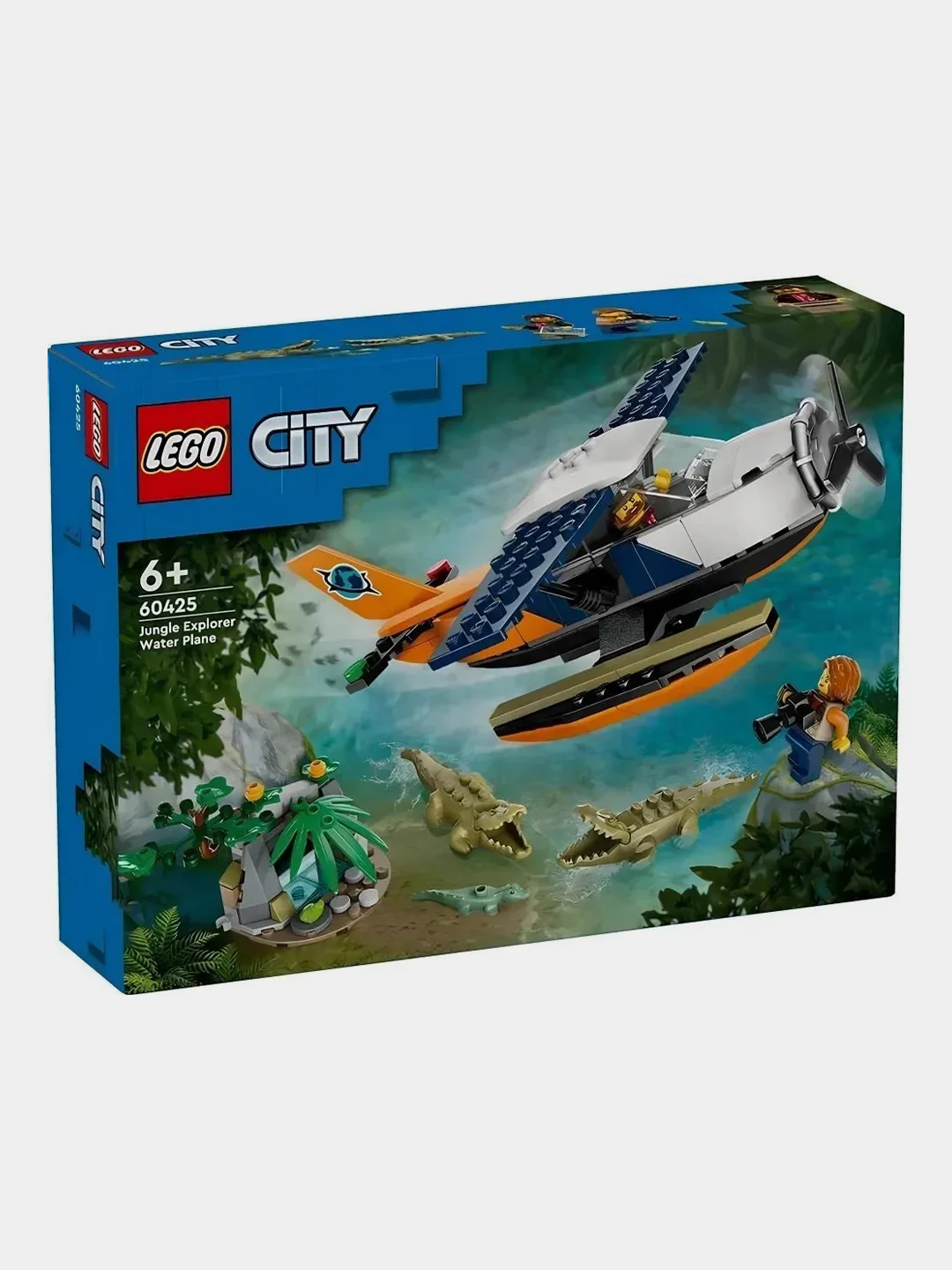 Конструктор LEGO CITY "Исследователь джунглей: водный самолет", 177 деталей