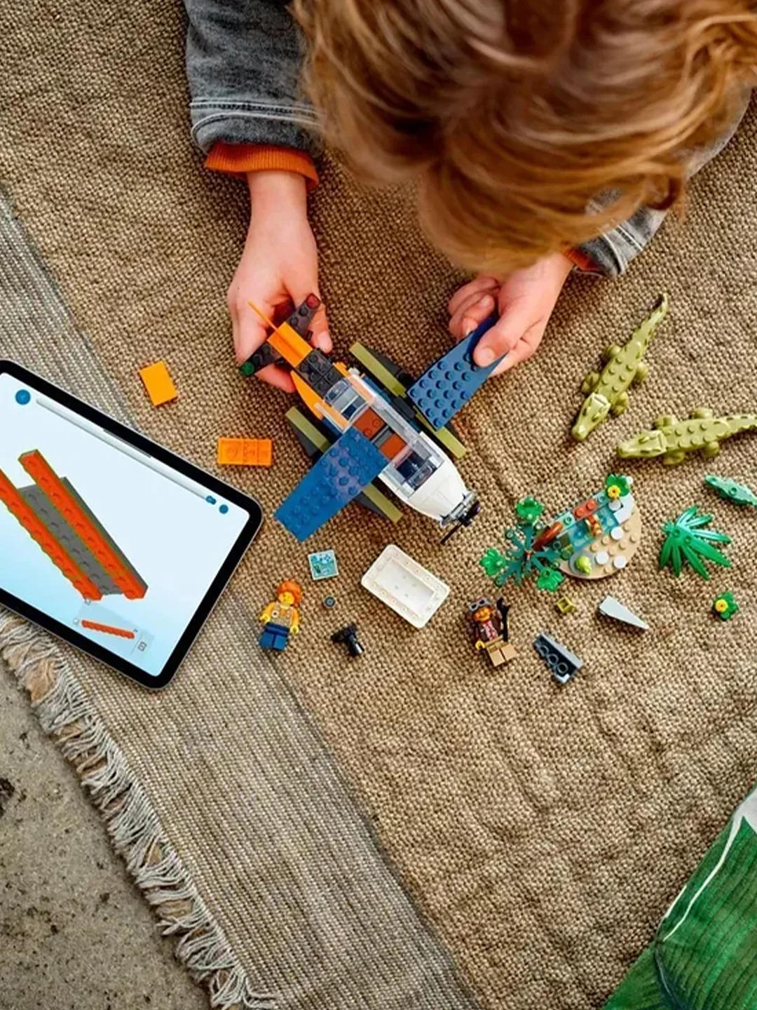 Конструктор LEGO CITY "Исследователь джунглей: водный самолет", 177 деталей