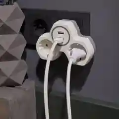 Двойник электрический REXANT, с заземлением и защитными шторками, 16 А+2 USB порта, 2,4 А