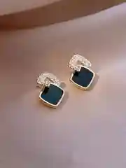 Черный серьги женские