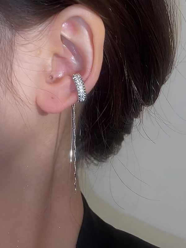 Серьги каффы женские, кафф моносерьга, без прокола