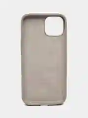Серый меланж чехол Silicone Case для iPhone 14, 14 Pro, 14 Plus, 14 Pro Max, с закрытым низом