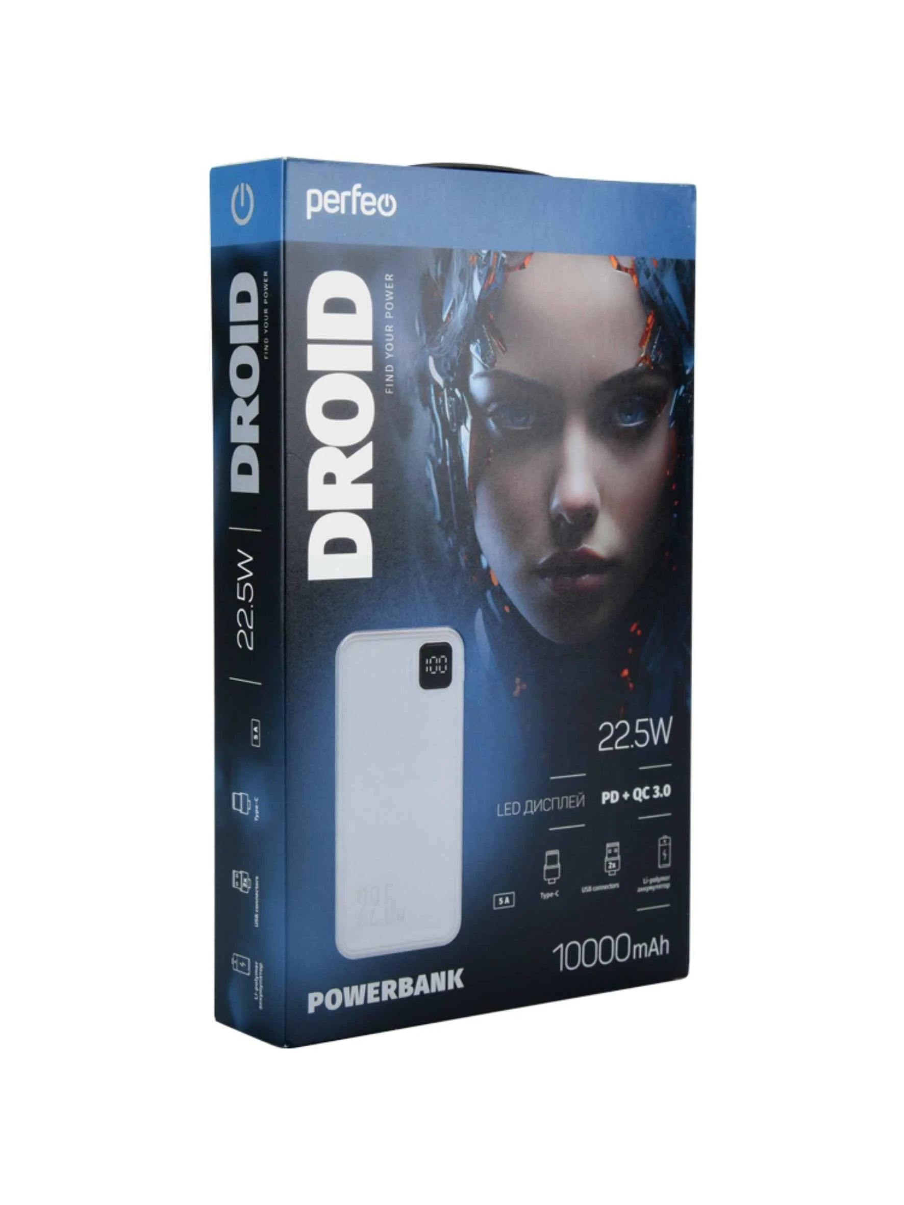 Внешний аккумулятор Perfeo DROID 10000 mAh