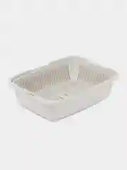 Серый набор лоток для кошек, миска, совок