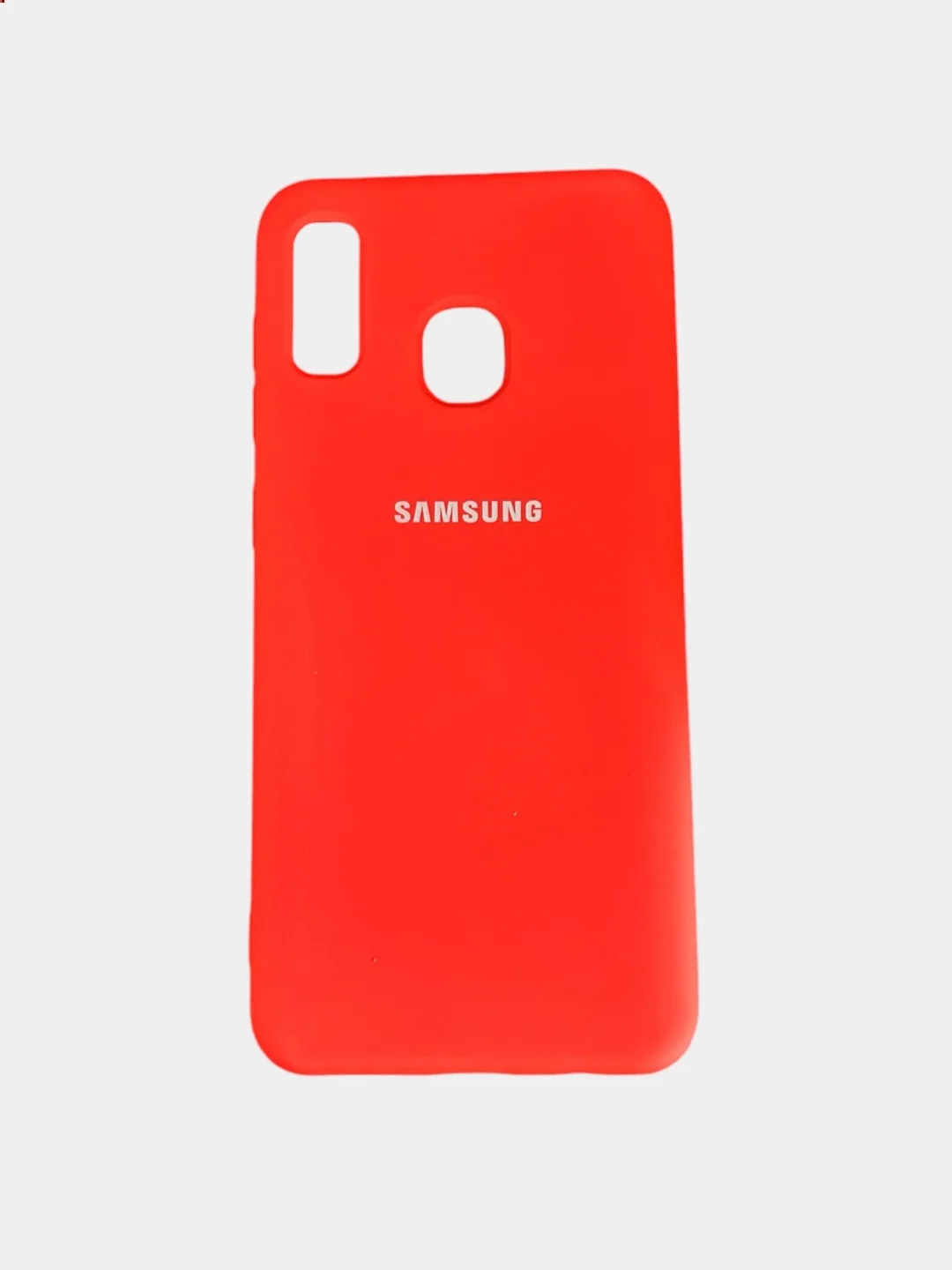 Красный защитный силиконовый чехол Silikone Cover для Samsung A20/A30