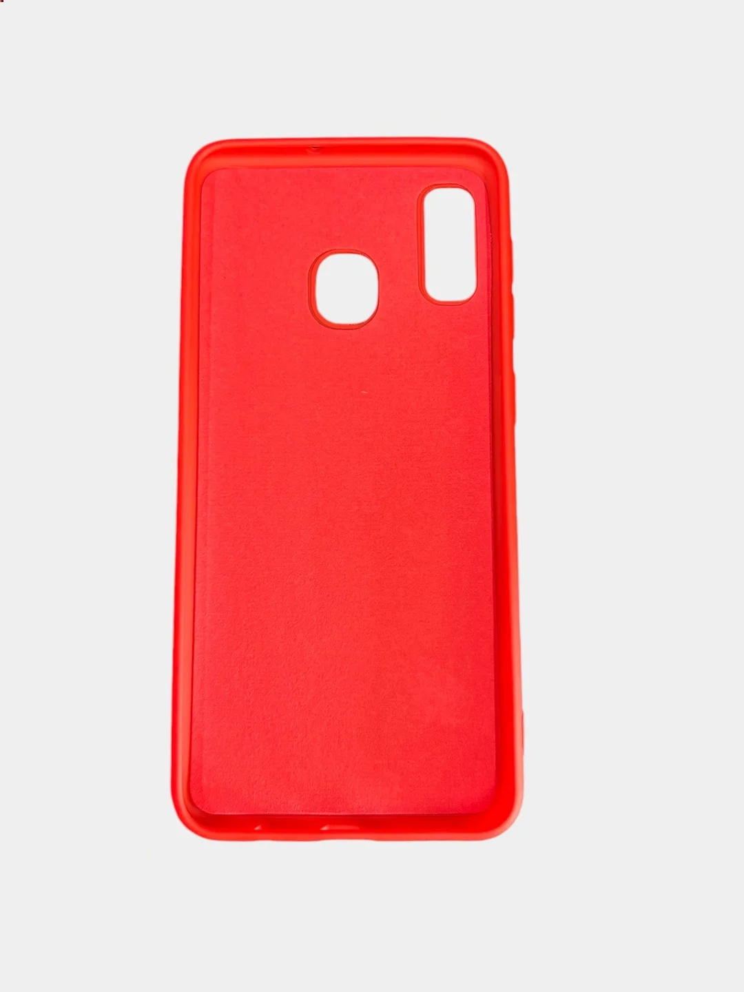 Красный защитный силиконовый чехол Silikone Cover для Samsung A20/A30
