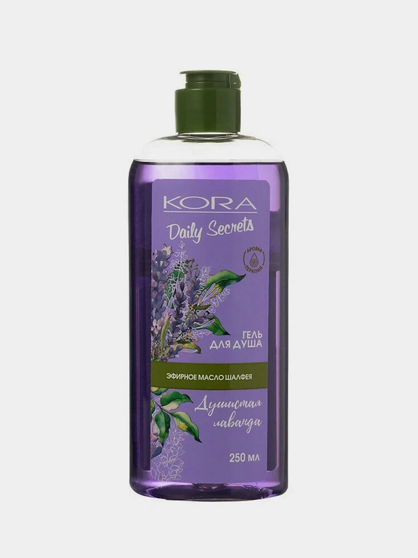Гель для душа KORA Daily Secrets "Душистая лаванда", 250 мл