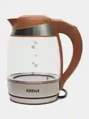 Чайник Kitfort КТ-6661 (стекло) 1,8 л (бежевый) 2200 Вт