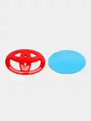 Красный эмблема накладка TOYOTA на руль 6,5 х 4,5 см