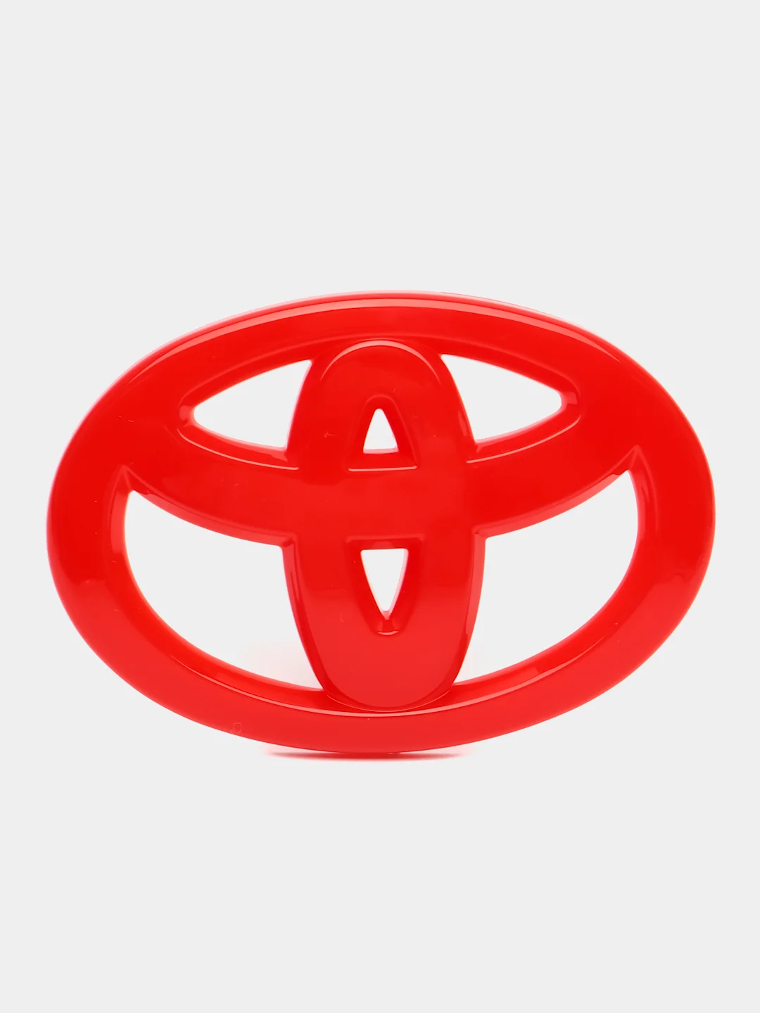 Красный эмблема накладка TOYOTA на руль 6,5 х 4,5 см