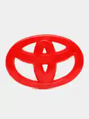 Красный эмблема накладка TOYOTA на руль 6,5 х 4,5 см