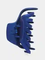 Синий заколка краб каучук