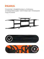 Удлинитель силовой Progix 30 метров для газонокосилки, триммера на рамке, 2х0.75 оранжевый