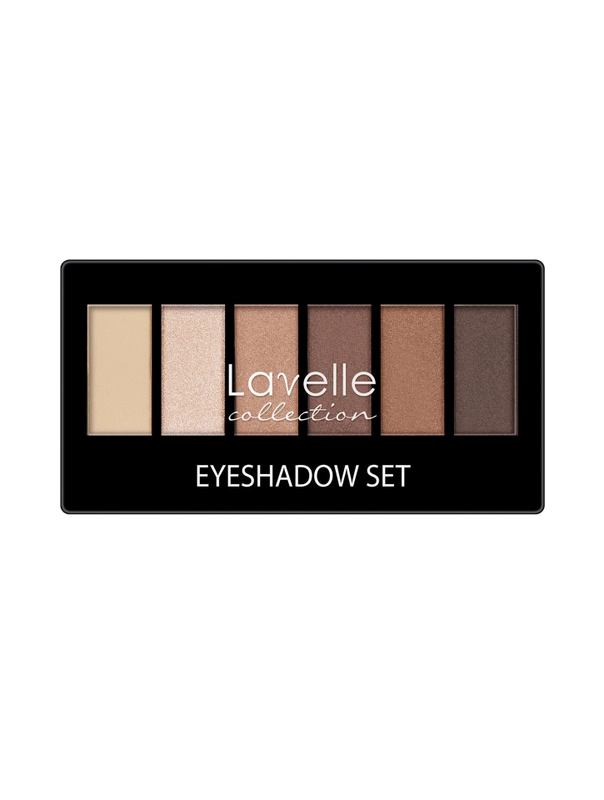 LavelleCollection Тени для век, палетка, матовые и блестящие, тон 01 золотисто-бежевый