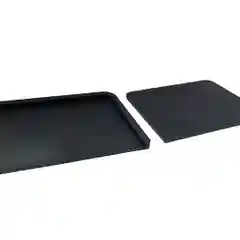 Черный комплект торцевая заглушка для лотка Gidrolica Light 1000х115х96, 2 штуки