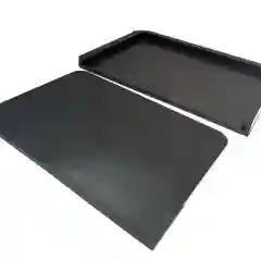 Черный комплект торцевая заглушка для лотка Gidrolica Light 1000х115х96, 2 штуки