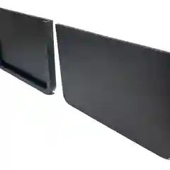 Черный комплект торцевая заглушка для лотка Gidrolica Light 1000х115х96, 2 штуки