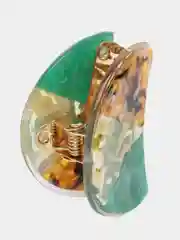 Зеленый краб для волос