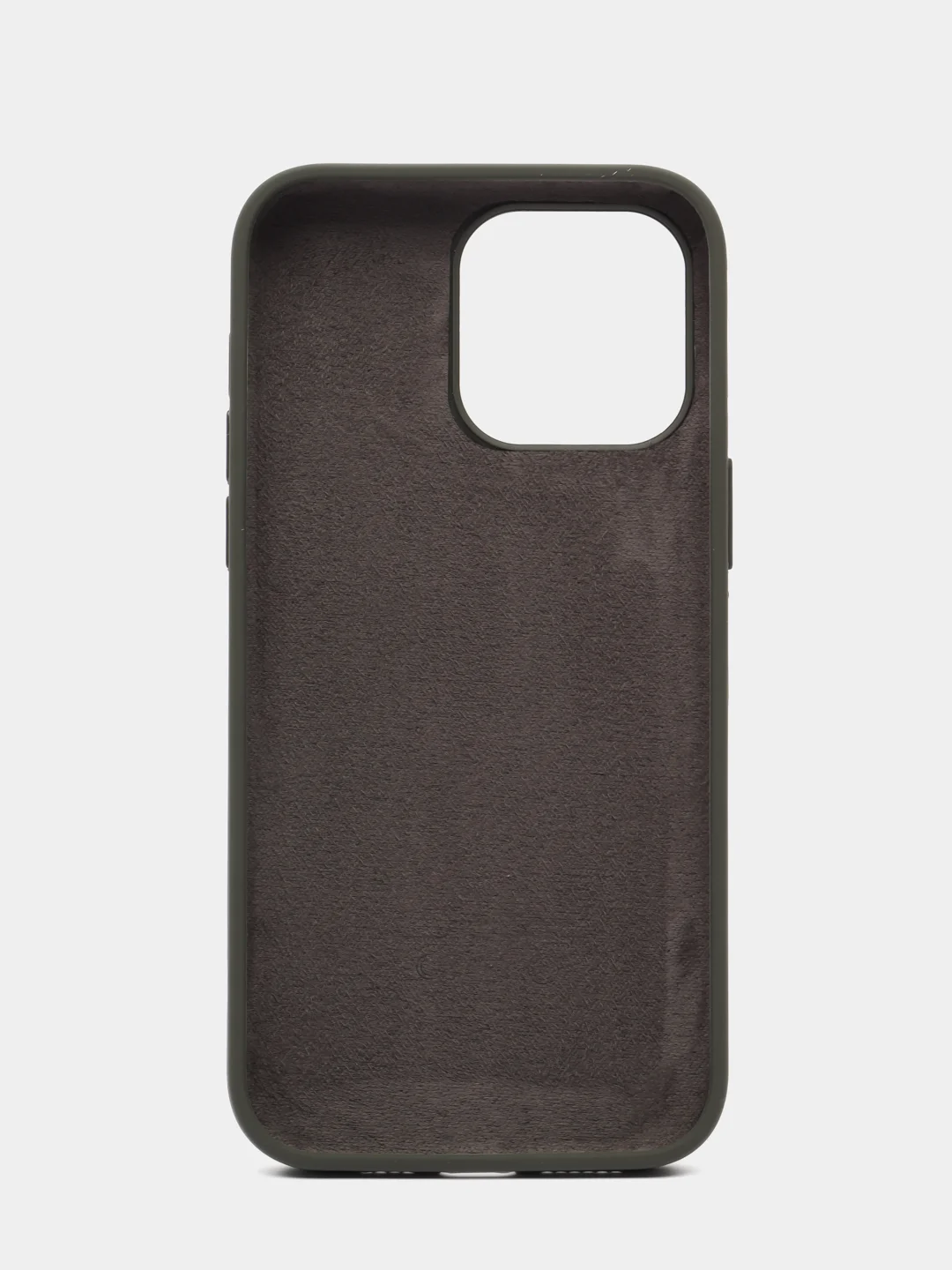 Зелёный хаки чехол Silicone Case для iPhone 14, 14 Pro, 14 Plus, 14 Pro Max, с закрытым низом